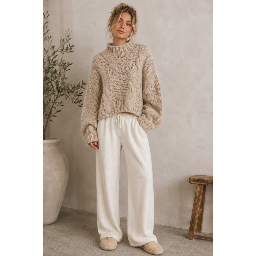 Maeve Anthropologie Chunky Merino Wool Sweater S Cozy Quiet Luxury